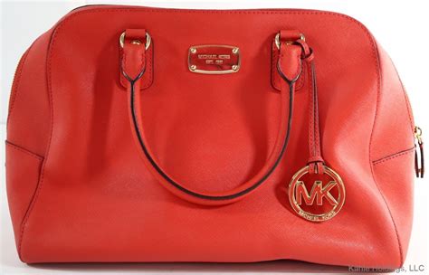 michael kors est 1981 purse red|Michael Kors small red purse.